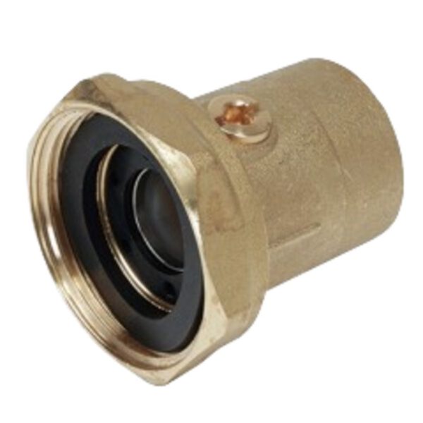 Grundfos Soldeerkoppeling met afsluiter 1 1/2x22mm messing knelset