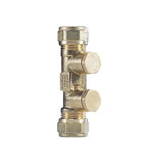 Watts Keerklep EA KF22 L=89mm met aftap- & controlemogelijkheid 22mm knel k