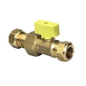 Vsh Gaskogelkraan messing knel 22xkoppeling knel 22mm g
