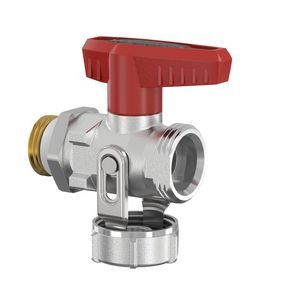 Flamco Vul/aftapkraan KFE m hendel zonder slangtule G1/2 vernikkeld Simplex