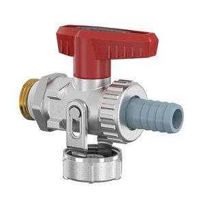 Flamco Vul/aftapkraan vernikkeld +tule +kap 1/2"bt. simplex