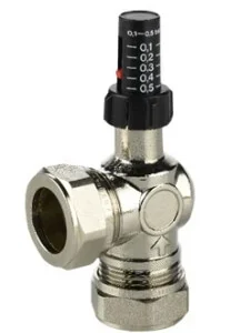 Comfort Line drukverschilregelaar 22 mm 2x knel haaks