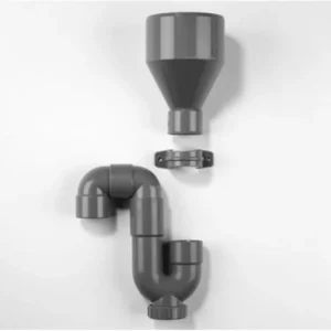 Wavin CV-condensafvoerset PVC 100x40mm grijs
