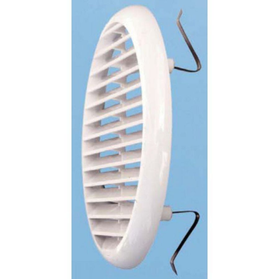 Tilmar Ventilatierooster ABS wit + klemveer 175mm tbv 125-160mm