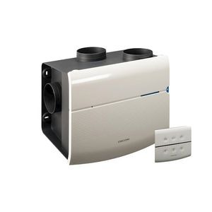 Orcon Woonhuisventilator met vochtsensor+timerfunctie MVS-15RHBP perilexstekker incl. draadloze bediening 15RF + CV3 schakelaar