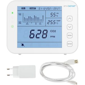 Econox CO2 meter Envisense met data logger CO2 smart