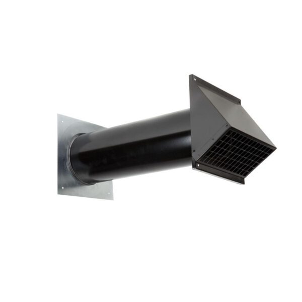 Brink Ventilatiedoorvoer 160mm L=495mm RAL9005 geisoleerd