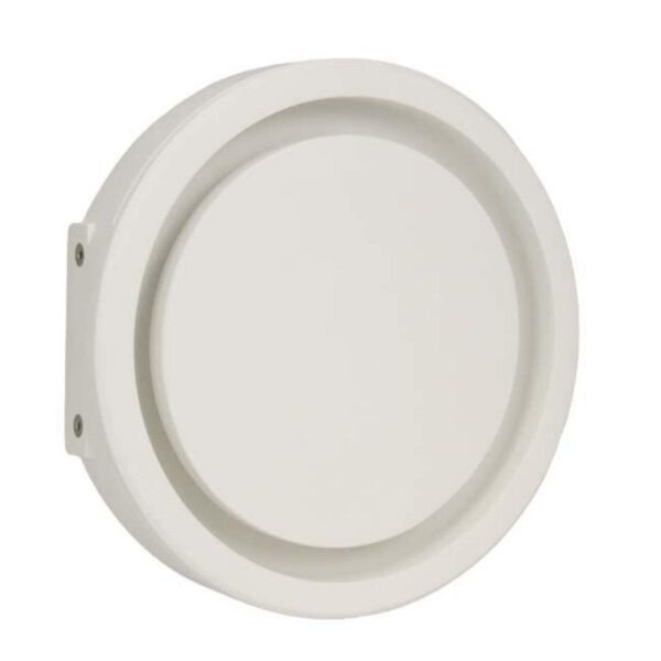 Econox Instucbaar frameloos toe- of afvoer-ventilatieventiel ERGOVENT wit rond aansl. Ø160mm