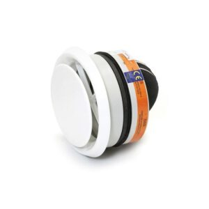 Spiralo Afzuigventiel SCV+60 wit 125mm m. brandwerende vlinderklep Air