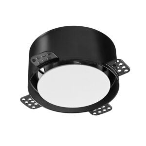 VentWorks Ventilatieventiel (toevoer of afvoer) Instucbaar design NoShow Ø125mm zwart