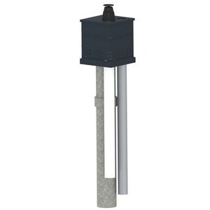 Burgerhout Mini-Delta schoorsteentop standaard PP 60/100 XL
