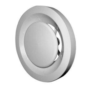 Duco Vent Basic toevoer en afvoer rond vent. kunststof wit 125mm
