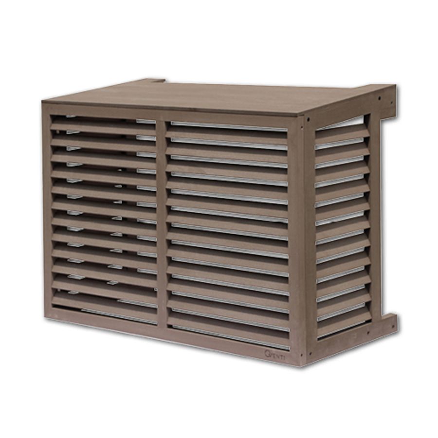 Qventi Basisunit omkasting WAC100 houtcomposiet bruin 100x75x50cm (bxhxd)