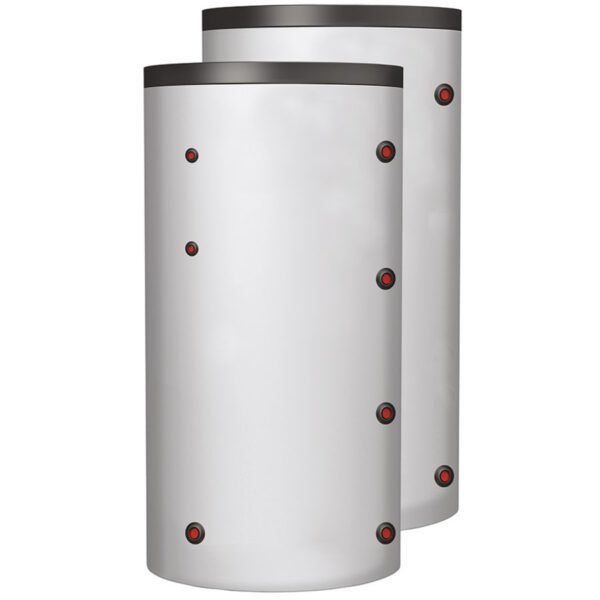 DRL Buffervat vloermodel 100 staand inhoud 95ltr. 6 systeemaansluitingen