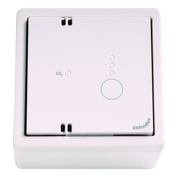 Zehnder Bedrade CO2 sensor opbouw 0-10V 67 met opbouwdoos