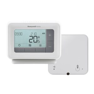 Resideo Klokthermostaat+RF-module T4R aan/uit of OpenTherm draadloos