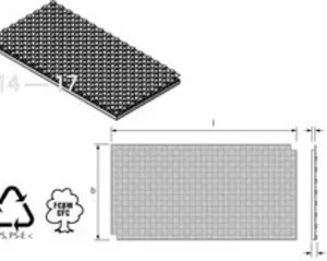 Uponor Tectonoppenplaat 11mm 1,12m – Isolatiepaneel voor Vloerverwarming