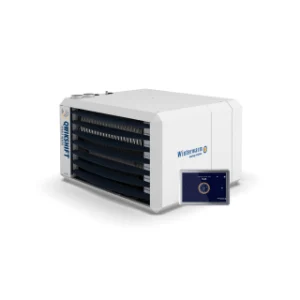 Winterwarm Qwikshift QSG 6+20 hybride luchtverwarmer bestaande uit een warmtepomp