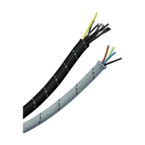 PDBS Polyamide gevlochten beschermslang Braided Sleeve, Black, 5 mm dia, 100 m - Afbeelding 4