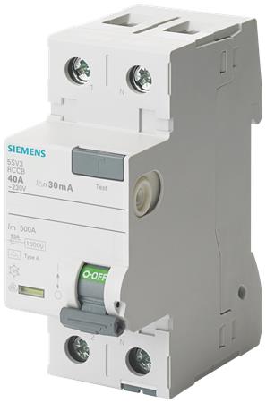rccb 2-pole type f siemens