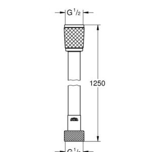 grohe relexaflex doucheslang 1250mm grohe professional
