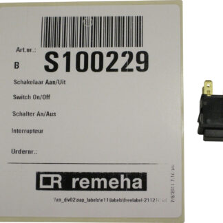 remeha onderdeel gasgestookte schakelaar remeha