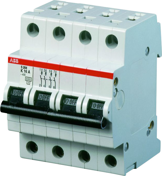 abb s203 installatieautomaat 3p+n d-karakteristiek abb