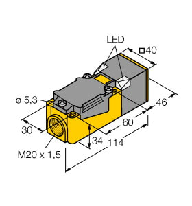 turck inductieve sensor cp40 pnp turck