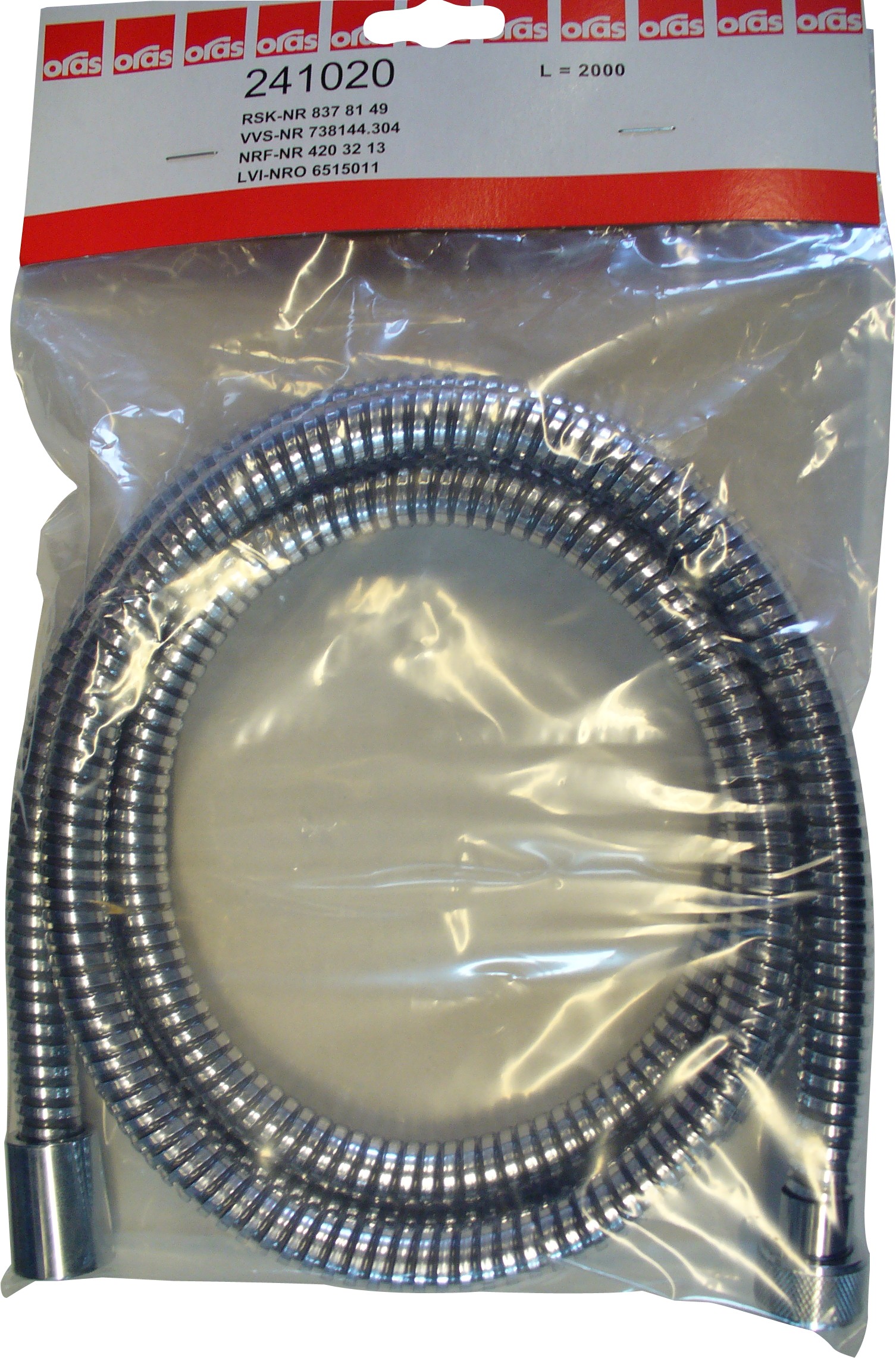 shower hose 2,0m hansa