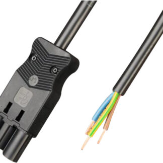 aansluitsnoer male 3-polig 2,5mm2 adels