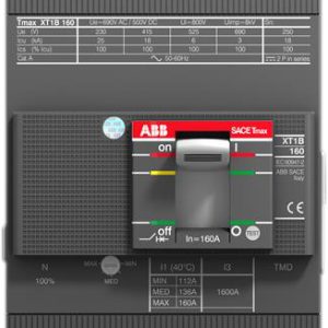 abb tmax xt1h 160/r125 4p abb