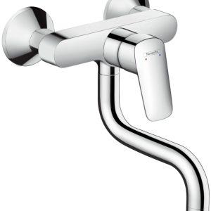 hansgrohe logis ééngreeps keukenmengkraan wanduitvoering hans grohe