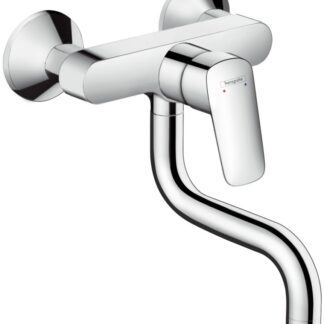 hansgrohe logis ééngreeps keukenmengkraan wanduitvoering hans grohe