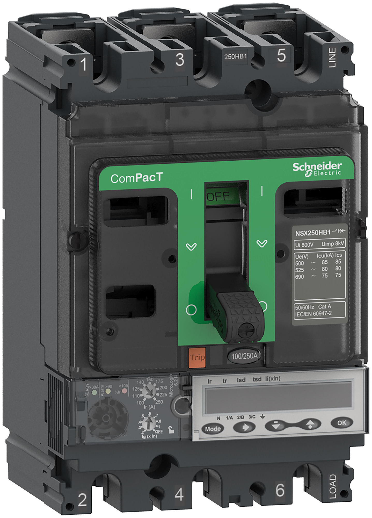 stroomonderbreker compact nsx100r micrologic c10r36e100