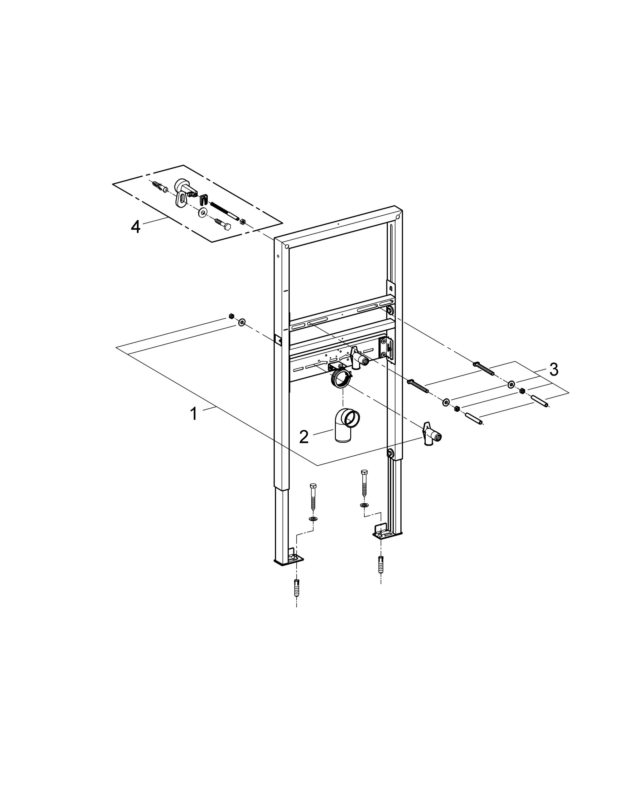grohe rapid sl wastafelelement grohe