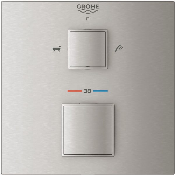 grohe grohtherm cube inbouwmengkraan 24155dc0 grohe