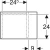 geberit icon lage 400x370x273mm eiken