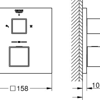 grohe grohtherm cube inbouwmengkraan grohe