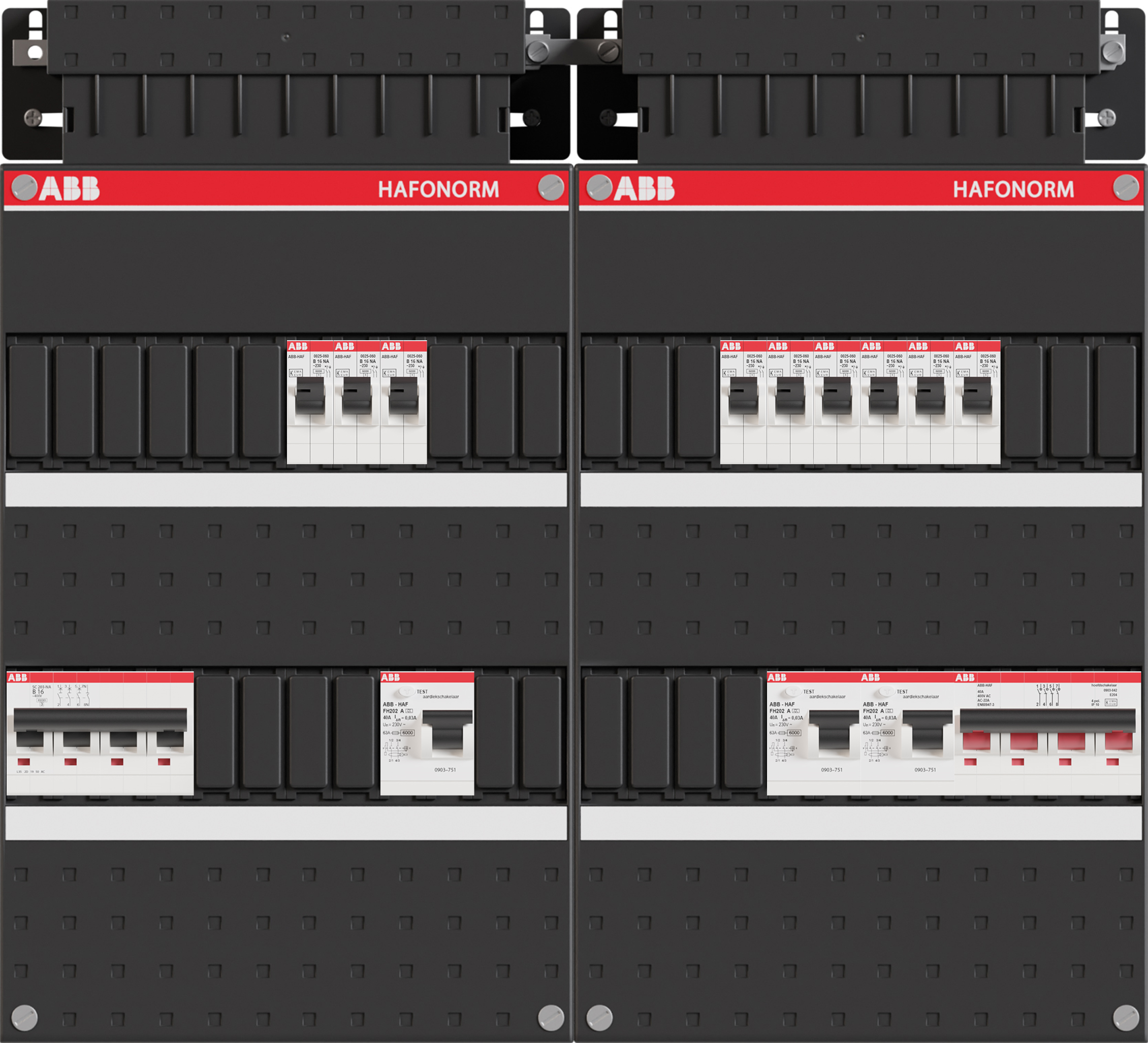 abb haf installatiekast 9 3f abb