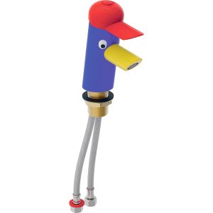 Geberit Bambini één hendel wastafelmengkraan, rood, blauw, geel