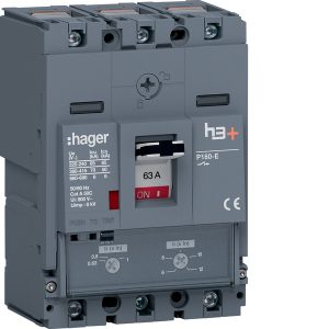 vermogensautomaat h3 p160 tm hes063dc hager