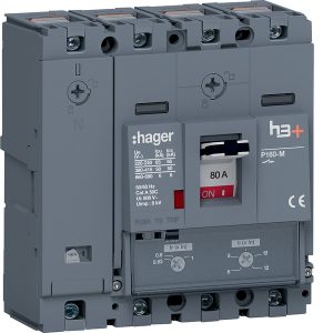 vermogensautomaat h3 p160 tm hms081dc hager