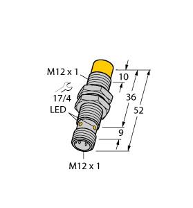 turck inductieve sensorschroefdraad 1messing turck