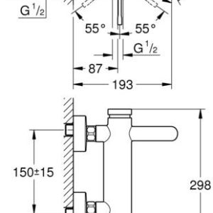 grohe essence new badmengkraan 33624gn1 grohe