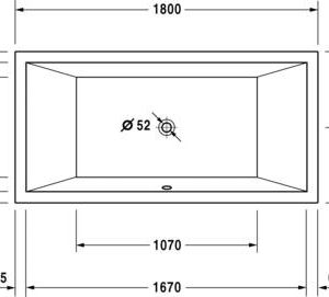 duravit starck bad 180x90 7000520000 duravit