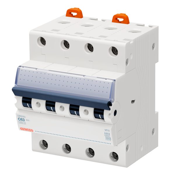 gewiss installatieautomaat 4p c-kar 50a gewiss