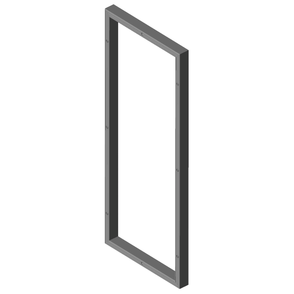 Horizontale koppelingskit voor PLA behuizing H1250xD420mm - 35 mm - IP