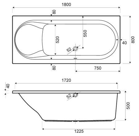 tesa 180x80 wit wavedesign