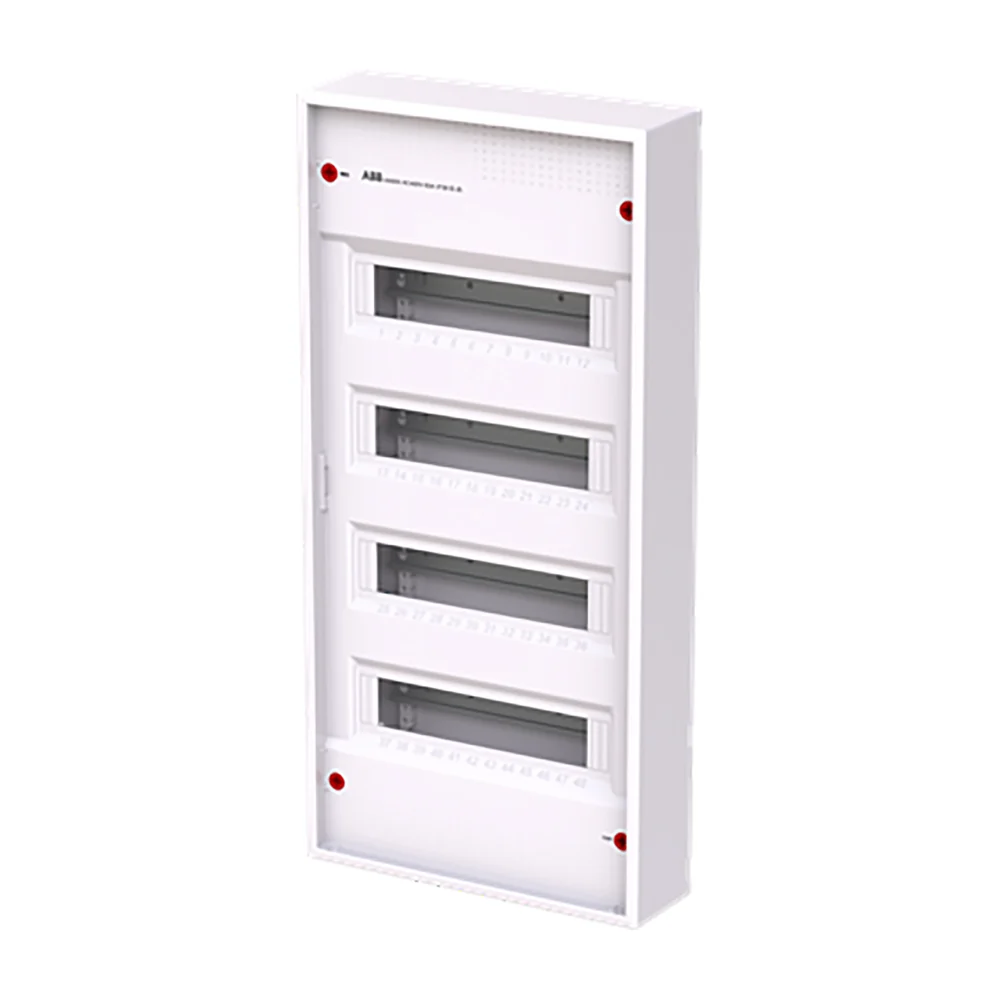 Abb AK648E3 installatiekast met din-rail leeg ral9016