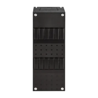 Abb Hafonorm installatiekast met din-rail leeg 330x110x75 mm zwart